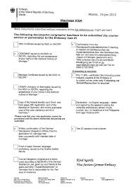 This document is written by the applicant's host and addressed either to the applicant or to the consular officer, confirming that they will accommodate the. Marriage Fiance Visa Getting Married In Germany Pinays In Germany