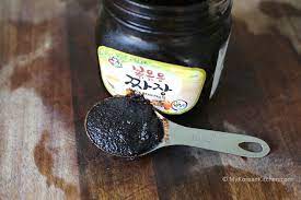 Noodles with black bean paste. Korean Black Bean Paste Chunjang My Korean Kitchen