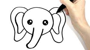 Aprende A Dibujar Un Elefante Facil Para Ninos Youtube
