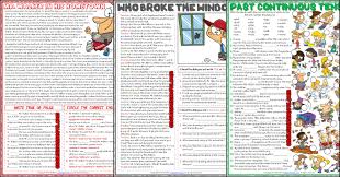 Maybe you would like to learn more about one of these? Past Continuous Tense Esl Worksheets