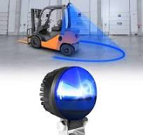 New LED Forklift Safety Light Blue Arc Forklift Warning Light Warehouse  Pedestrian Area Spotlight 30W DC 10-110V : Amazon.ca: Automotive