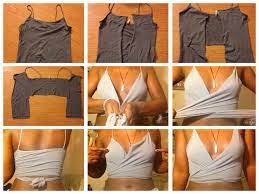 A stylish wrap dress looks flattering on anyone! Diy Wrap Crop Top Diy Clothes Refashion Clothes Diy Fashion Clothing