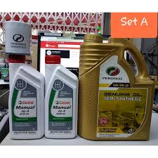 Best offer dari tempat saya. Combo Set Service Perodua Myvi 1 3 1 5 Alza Manual Enjin Oil Semi Synthetic Oil Filter Gear Oil Manual Shopee Malaysia