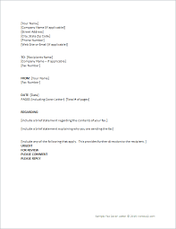 This step makes sure your cover letter looks professional. Fax Cover Letter Template For Word