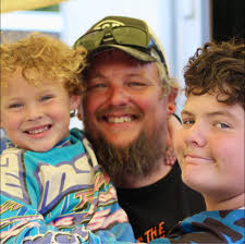 Who are the four riders at the Champaign county fair half mile track?