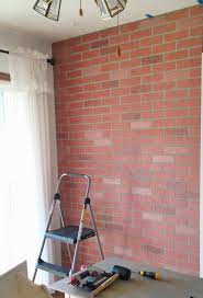 Riesenauswahl an werkzeug und baumaterial. Living Room Makeover Faux Brick Wall Paneling Little Vintage Cottage