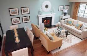 Placement of furniture allowed the fireplace to visually be part of the conversation area without blocking it off with furniture. 45 Stunning Small Apartment On A Budget Decor Ideas 2018 Rectangular Living Rooms Small Living Room Layout Dining Room Layout