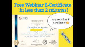 › free early childhood education certificate. Get Your Free Webinar E Certificate In Less Than 2minutes Youtube