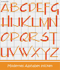 German magazine kreuzstich motive 22 autumn/winter/christmas issue 2020. Modernes Alphabet Sticken Entdecke Zahlreiche Kostenlose Charts Zum Sticken Alphabet Sticken Buchstaben Sticken Stickbuchstaben