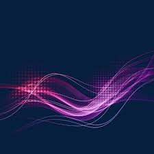 خطوط الموجة الأرجواني تأثير الضوء Waves Line Wave Illustration Graphic Design Background Templates