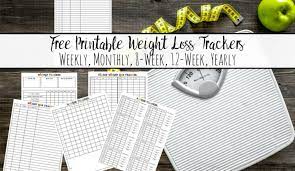 This template is without holidays. Weight Loss Tracker Printables Free Multiple Options To Fill Your Needs
