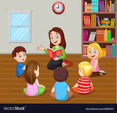 Illustration Of Teacher Telling A Story To Kids In The Classroom Download A Free Preview Or High Quality Adob Teacher Images Art Classroom School Illustration