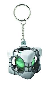 Amazon Com Portal 2 Refracting Box Key Chain Toys Games Aperture Science Keychain Chain