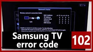 This registration process is as undemanding as the one for samsung smart tv. Samsung Tv Error Code 102 Causes How Fix Problem