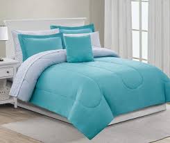 Refine your results by find bed sets in every imaginable fabric—cotton, chenille, jacquard, velvet—and every color of the rainbow, from a queen size bedspread and curtain set to a king size comforter set or duvet. Just Home Gray Aqua Queen 8 Piece Reversible Comforter Set Big Lots Aqua Bedding Comforter Sets Comforters