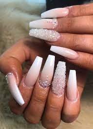 Removing these acrylic nails is extremely easy. 60 Bling Acrylic Coffin Nails Design With Rhinestones Nails Design With Rhinestones Coffin Nails Long Coffin Nails Designs