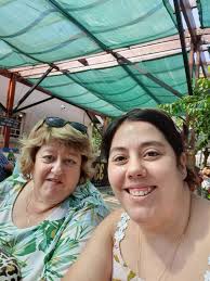 Mom and daughter Christmas market shopping again.