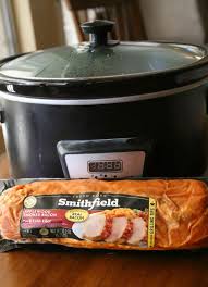 Smithfield Applewood Smoked Bacon Crockpot Pork Tenderloin Crockpot Pork Loin Pork Loin Crock Pot Recipes