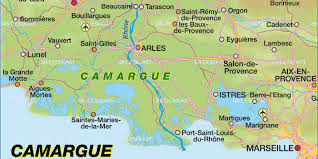 Geography and map of tarascon : Map Of Camargue Region In France Welt Atlas De