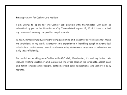 Use the first paragraph to explain why you would be a great hire as the cashier. Experienced Cashier Cover Letter October 2021