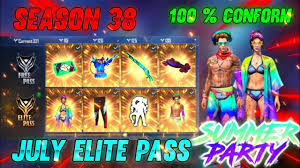Although the game has very similar features to pubg mobile, the goal in free fire is different. July Elite Pass Free Fire 2021 Free Fire Season 38 Elite Pass Full Review July Elite Pass 2021 Youtube
