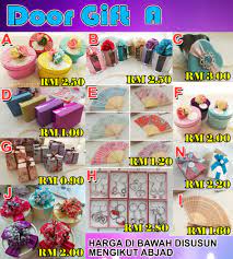 Persediaan perkahwinan bagi pengantin baru. Cenderahati Perkahwinan Utara Cenderahati Dan Aksesori Di Jitra Kedah