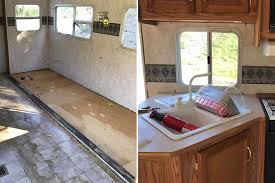 Fixing up an old retro camper or remodeling it to. Stunning Motorhome Makeovers Before And After Loveproperty Com