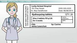 Doctors use prescription shorthand to communicate with the pharmacist who will fill your order. How To Label Prescription Medication For Veterinary Patients Veterinary Class 2021 Video Study Com
