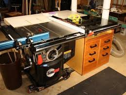 Saw Stop Cabinet Under Extension Table By Bartee Lumberjocks Table Saw Accessories Extension Table Shop Cabinets