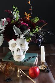 I recommend hitting up local flea markets. Diy Floral Skull Centerpiece Honestlyyum
