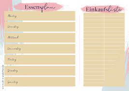Check spelling or type a new query. Dein Wochentlicher Essensplan Zum Herunterladen Ausdrucken