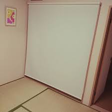 壁 天井 和室 ニトリ マリメッコ ロールスクリーンのインテリア実例 2015 10 25 22 19 22 roomclip ルームクリップ 和室 収納 カーテン インテリア