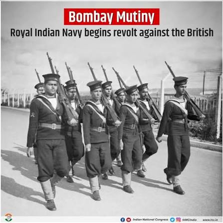 18th February 1946 marks the beginning of the mutiny of the then Royal Indian Navy against the British forces for better working conditions. The strike was repressed by the British resulting in