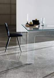 The Harmonious Combination Of The Frog Table And The Sila Chair Completes The Space With Minimalism Style So Glass Dining Table Dining Table Glass Furniture