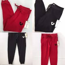 Black And Red Joggers Mens Pin On True Religion Jeans
