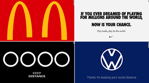 It actually represents a human's head, and the 'b' letterform represents the brand's headphones. Mcdonald S And Other Brands Are Making Social Distancing Logos Cnn