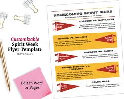 Choose monthly or yearly subscription. Homecoming Spirit Wars And Spirit Week Fully Editable And Etsy