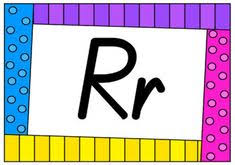 Alphabet Classroom Posters Aa To Zz Qld Beginners Funky Frames A4 26 Pgs Classroom Posters School Printables Classroom