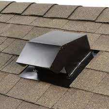 Master Flow 7 In Goose Neck Vent Roof Cap In Black Gnv7bl The Home Depot