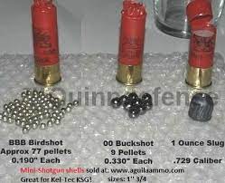 #4 birdshot is a good bit smaller, though it should also work for hd. Ammo Quinndefense