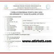 Contoh Formulir Penerimaan Siswa Baru Tahun 2017 2018 Format Words Doc Kepala Sekolah Sekolah Belajar