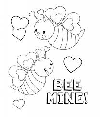 Bee Mine Coloring Pages Valentines Day Coloring Page Valentine Coloring Sheets Printable Valentines Coloring Pages