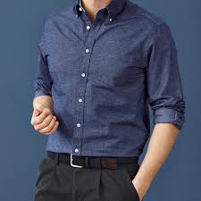 Denim Blue Washed Oxford Classic Fit Shirt Men S Casual Shirts From Charles Tyrwhitt Jermyn St Online Mens Clothing Best Smart Casual Outfits Casual Shirts