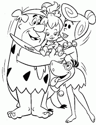 Show your kids a fun way to learn the abcs with alphabet printables they can color. Flintstone Coloring Pages Coloring Home