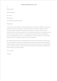 Even when a job listing does not specify that a cover letter is required, you should always submit one wi. Business Analyst Reference Letter Templates At Allbusinesstemplates Com