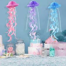 See what hanging jellyfish (hangingjellyfish) has discovered on pinterest, the world's biggest collection of more ideas from hanging jellyfish. Mermaid Party Decorations Hanging Honeycomb Jellyfish Pastel Mermaid Birthday Supplies Paper Ornament Happy Birthday Favors Party Diy Decorations Aliexpress