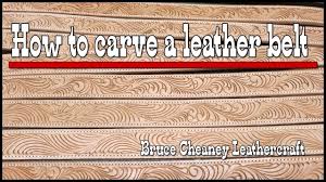 A wide variety of carving pattern belt. Leather Carving How To Carve A Leather Belt Leather Working Youtube