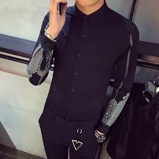 Buy party shirts for men online in india at myntra. Hot Men Tuxedo Shirt 2020 Spring New Print Slim Fit Party Dress Shirts Long Sleeve Night Club Social Men S Shirts Black White Tuxedo Shirt Party Dress Shirtsmens Tuxedo Shirt Aliexpress