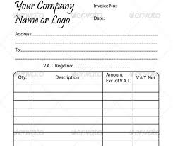 blank invoice template word pdf excel and indesign format graphic cloud