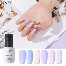 Hnm 8ml Light Purple French Nude Color Gel Nail Polish Lavender Color Lilac Color Uv Led Lacquer Soak Off Long Lasting Varnish Nail Gel Aliexpress
